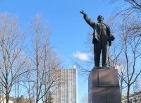 Памятник В.И.Ленину в Воскресенске. Идут реставрационные работы
