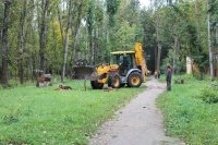 Ведётся реконструкция Москворецкого парка